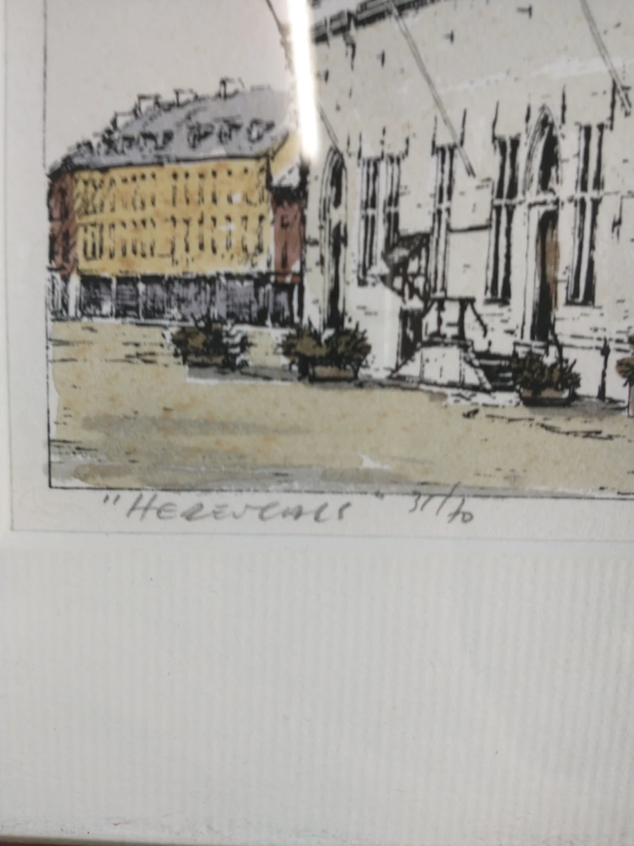 Gesigneerde zeefdruk van Herentals - foto 2