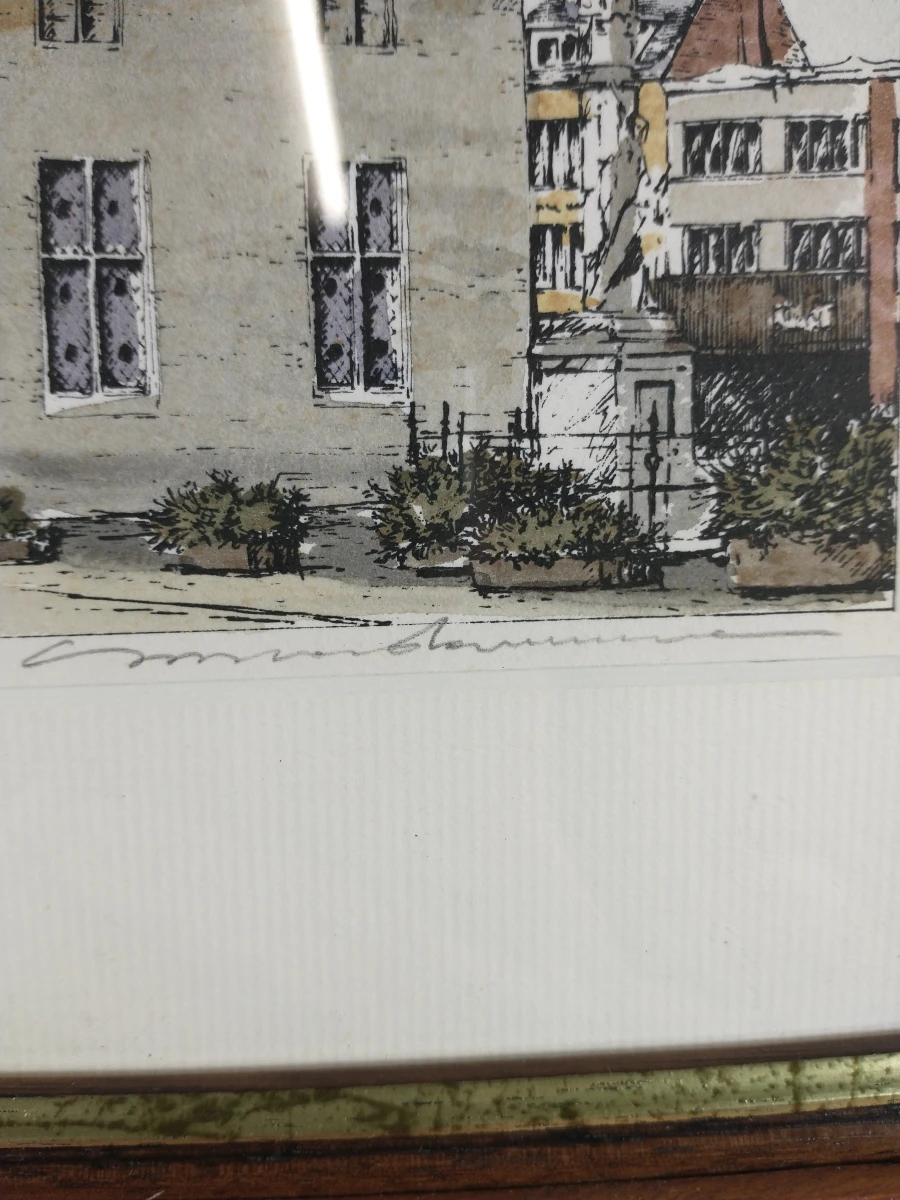 Gesigneerde zeefdruk van Herentals - foto 3