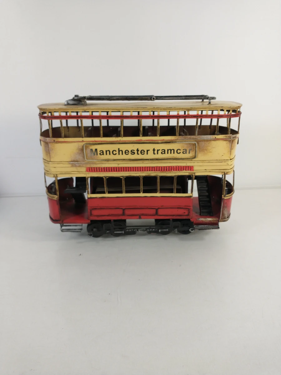 Vintage metalen model Manchester tramcar - foto 3