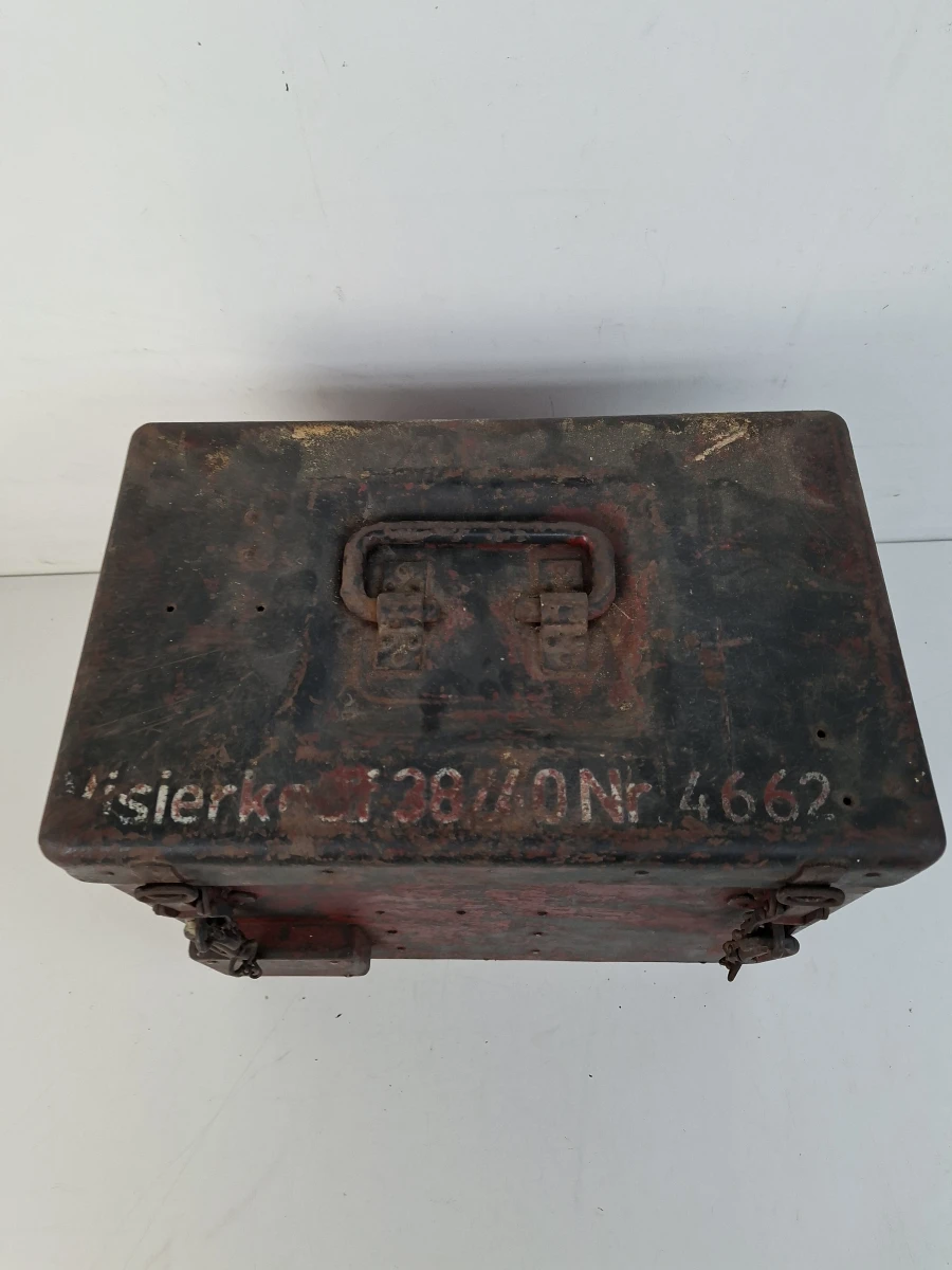 📦 Militaria: Antieke Duitse Visierkiste (Richtkijkkist) – Industrieel Verzamelobject 📦 - foto 4