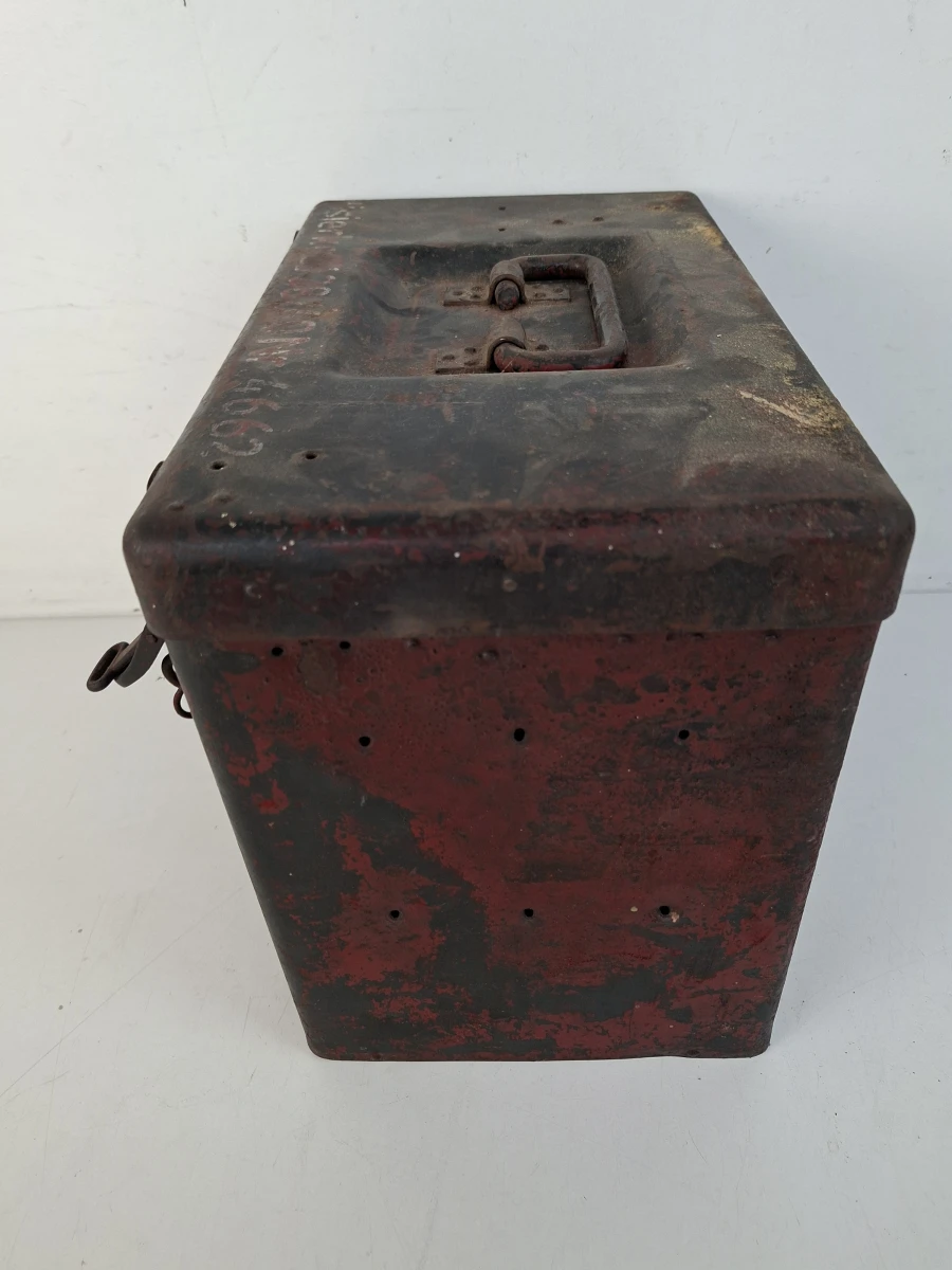 📦 Militaria: Antieke Duitse Visierkiste (Richtkijkkist) – Industrieel Verzamelobject 📦 - foto 6
