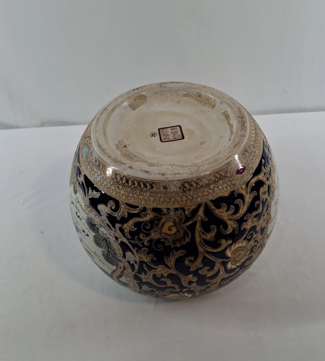 Decoratieve Chinese porseleinen pot met deksel - foto 4