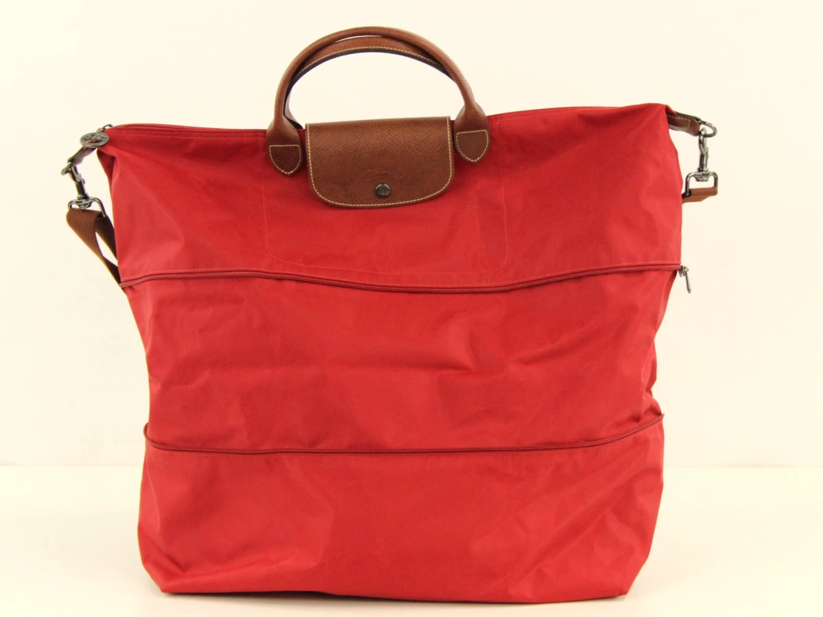 Rode Longchamp tas van de Pliage collectie - foto 6