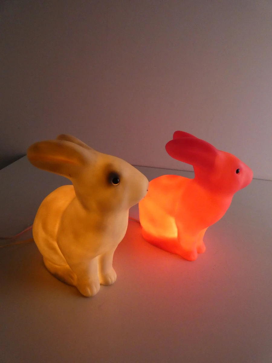 Set van 2 konijnenlampen in kunststof - Heico - foto 2