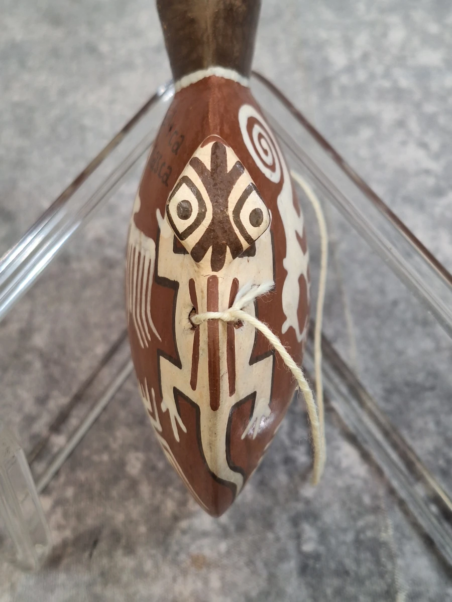 Peruaanse Nazca-stijl decoratieve aardewerken miniatuur-kruikjes - foto 6