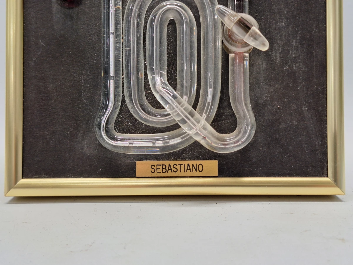 Vintage De Donder "Sebastiano" Kwikbarometer en Thermometer in Messing Frame - foto 7
