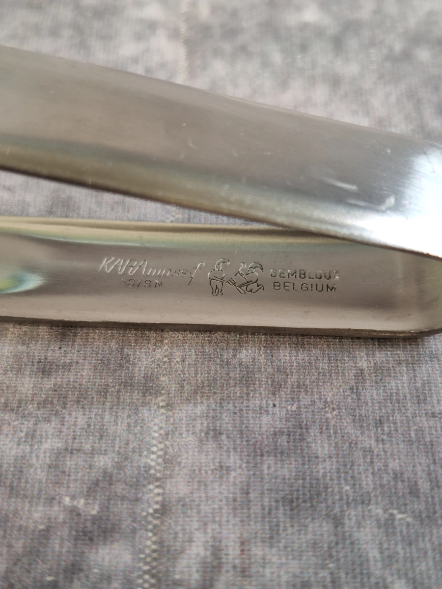 Mid-Century RVS ijsemmer set met dienblad - FUFAL - en tang - KARAmassif - foto 7
