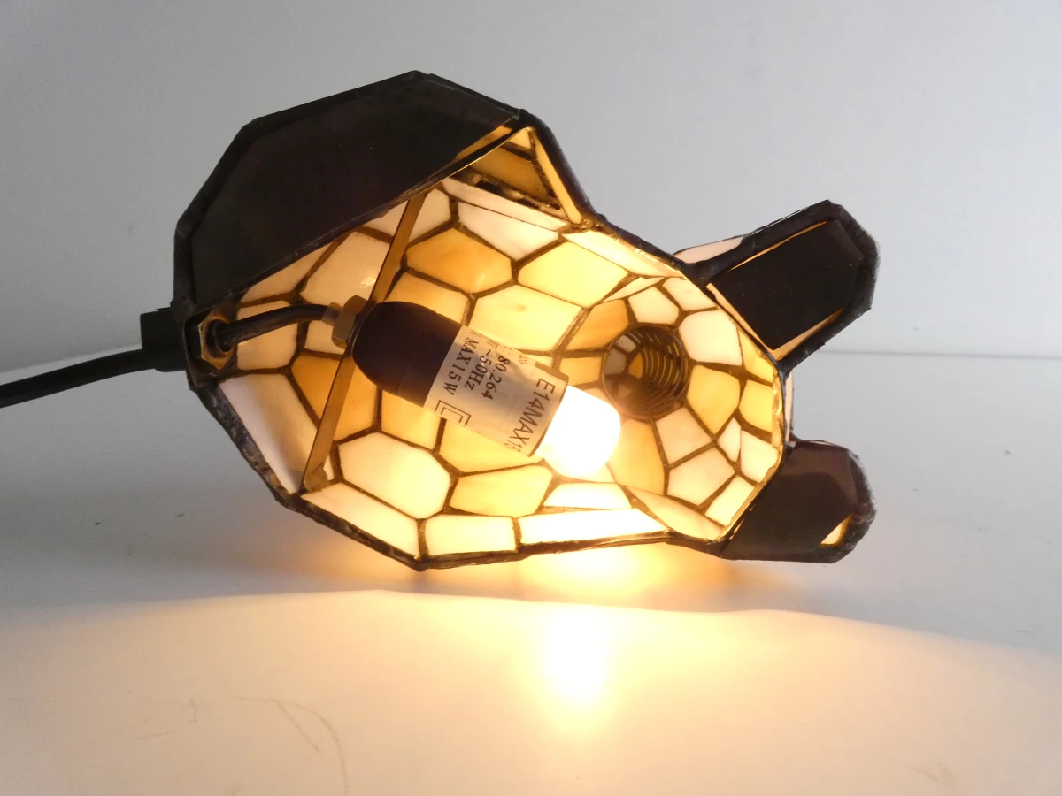 Tiffany stijl kattenlampje - foto 4
