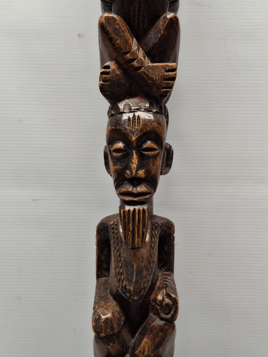 Handgesneden Afrikaanse totem sculptuur - foto 6