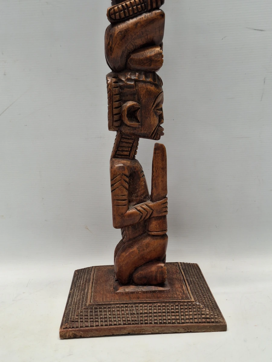 Handgesneden Afrikaanse totem sculptuur - foto 11