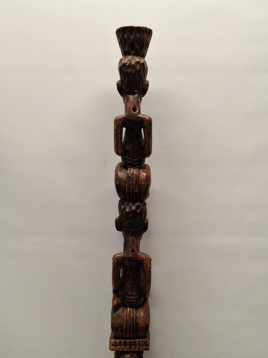 Handgesneden Afrikaanse totem sculptuur - foto 12