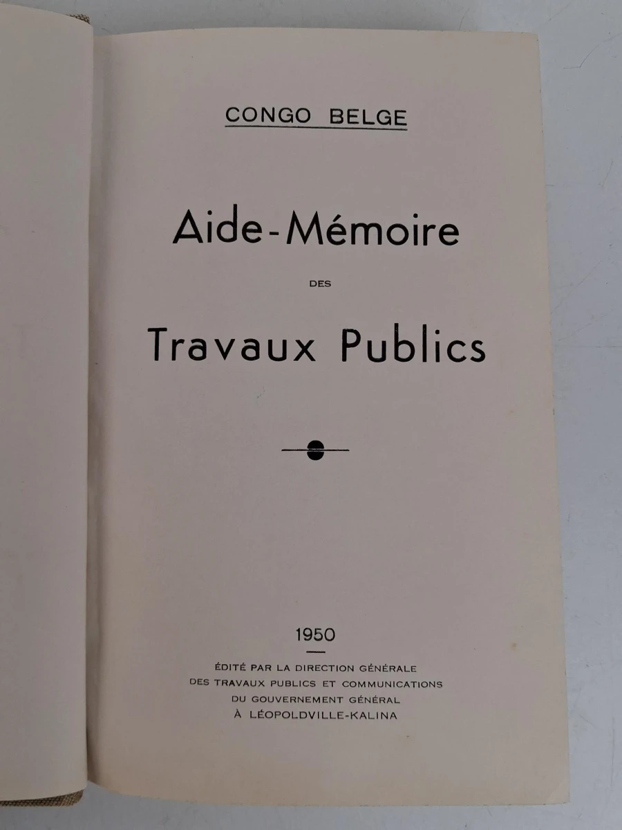 "Aide-mémoire des travaux publics"