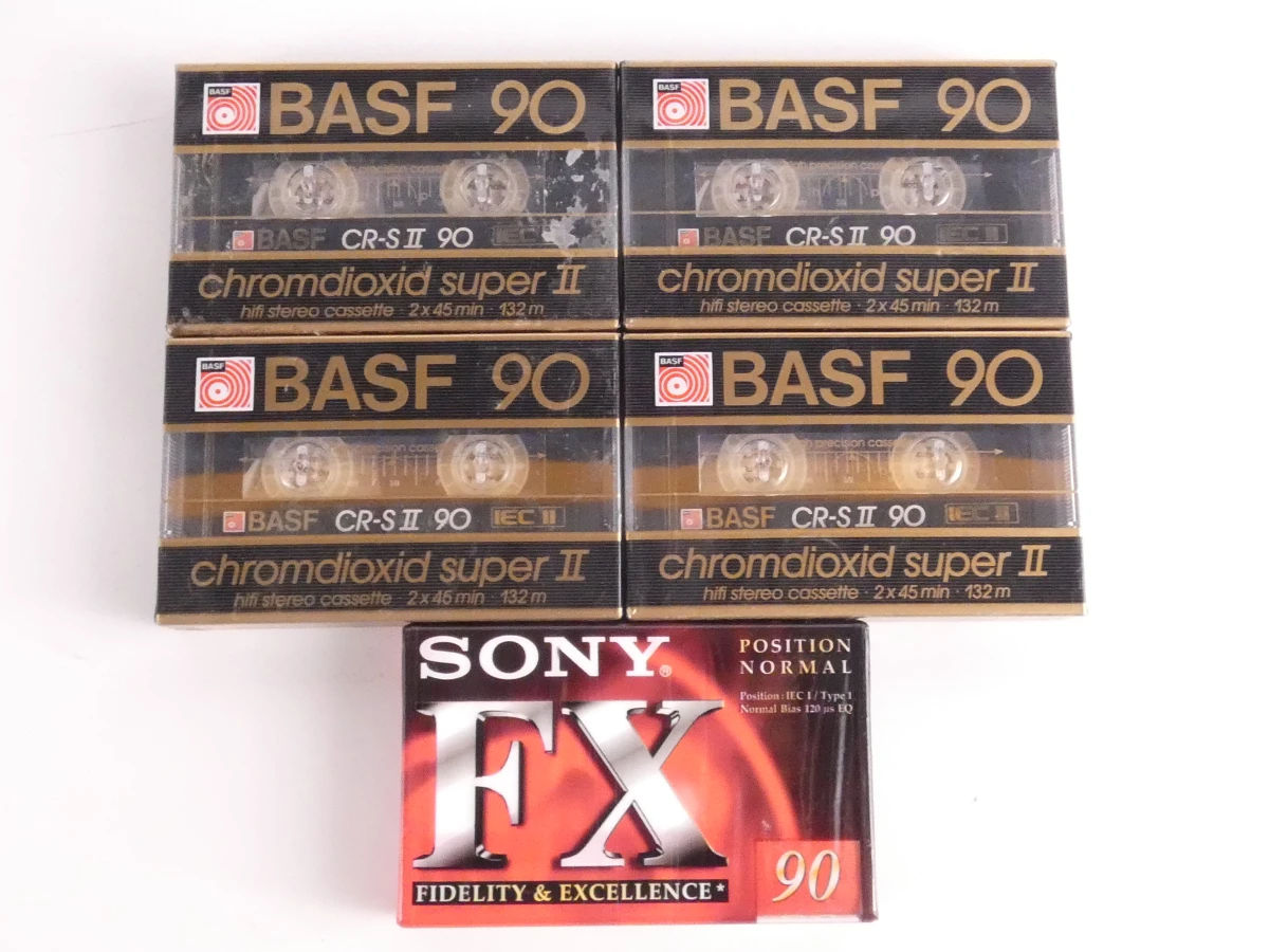 Vintage Sony cassettekoffer met 5 cassettebandjes - foto 8