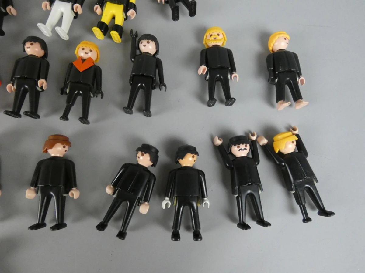 Lot Playmobil popjes - zwart - foto 4
