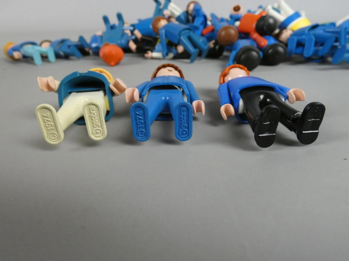 Lot Playmobil popjes - Blauw - foto 9