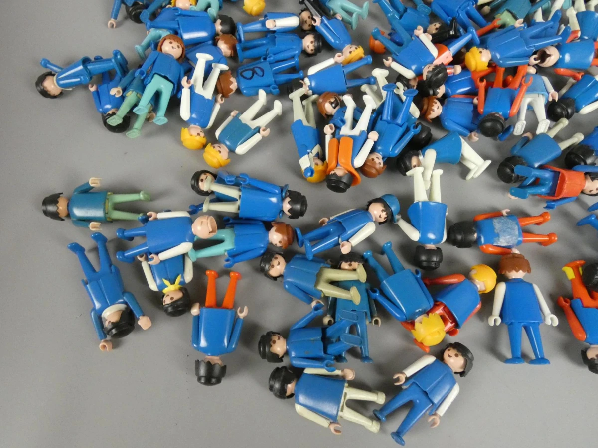 Lot Playmobil popjes - Blauw - foto 4