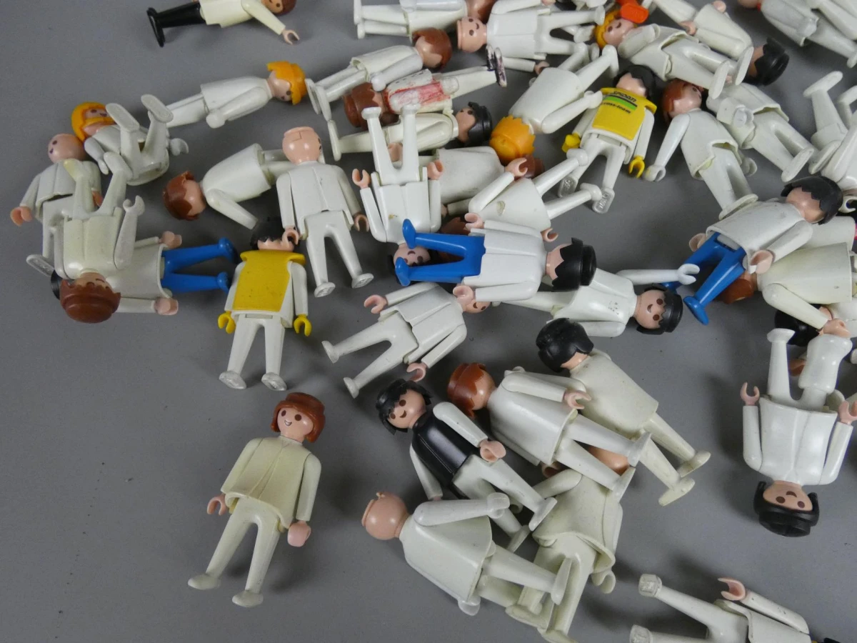 Lot Playmobil popjes - Wit - foto 3