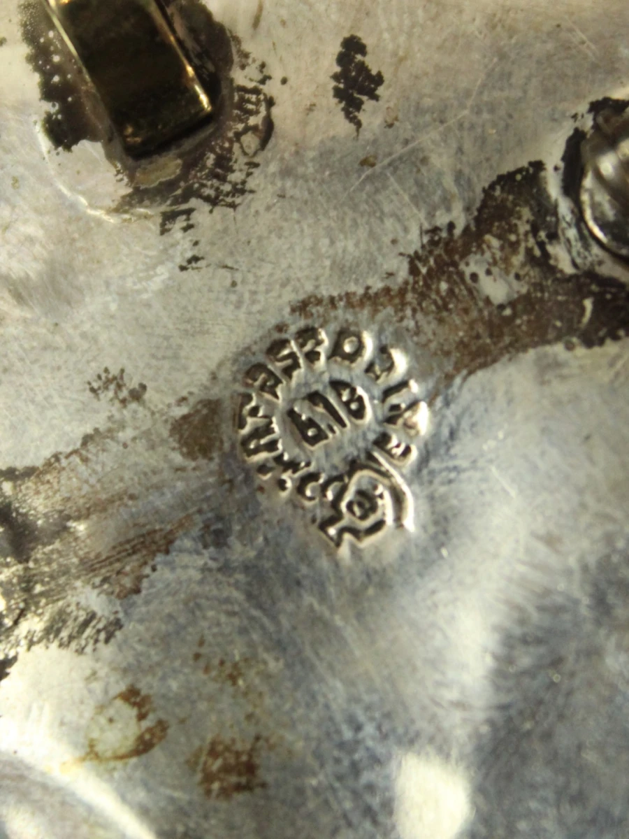 Taxco sterling zilveren broche/hanger met masker - foto 8