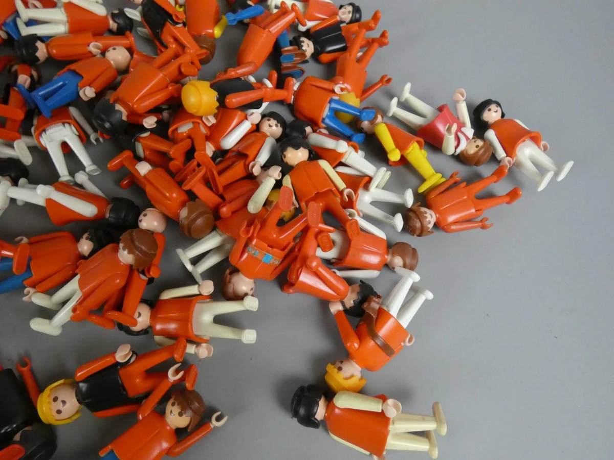 Lot Playmobil popjes - Rood - foto 5