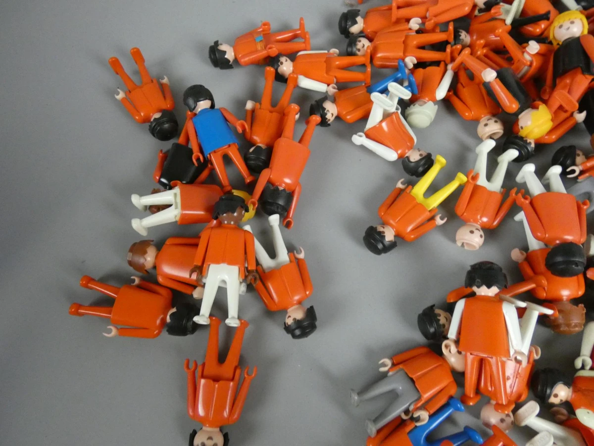 Lot Playmobil popjes - Rood - foto 2