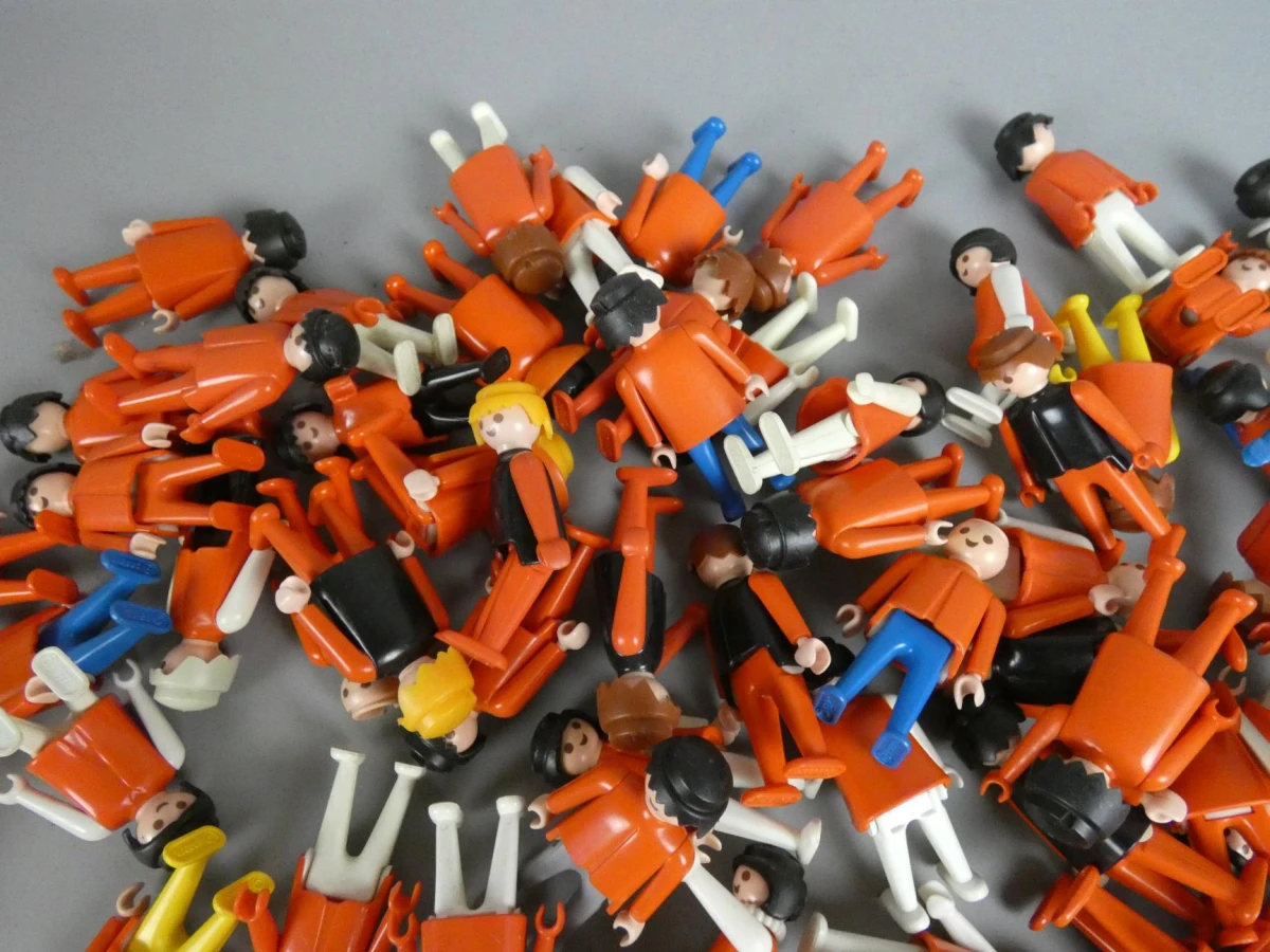 Lot Playmobil popjes - Rood - foto 3