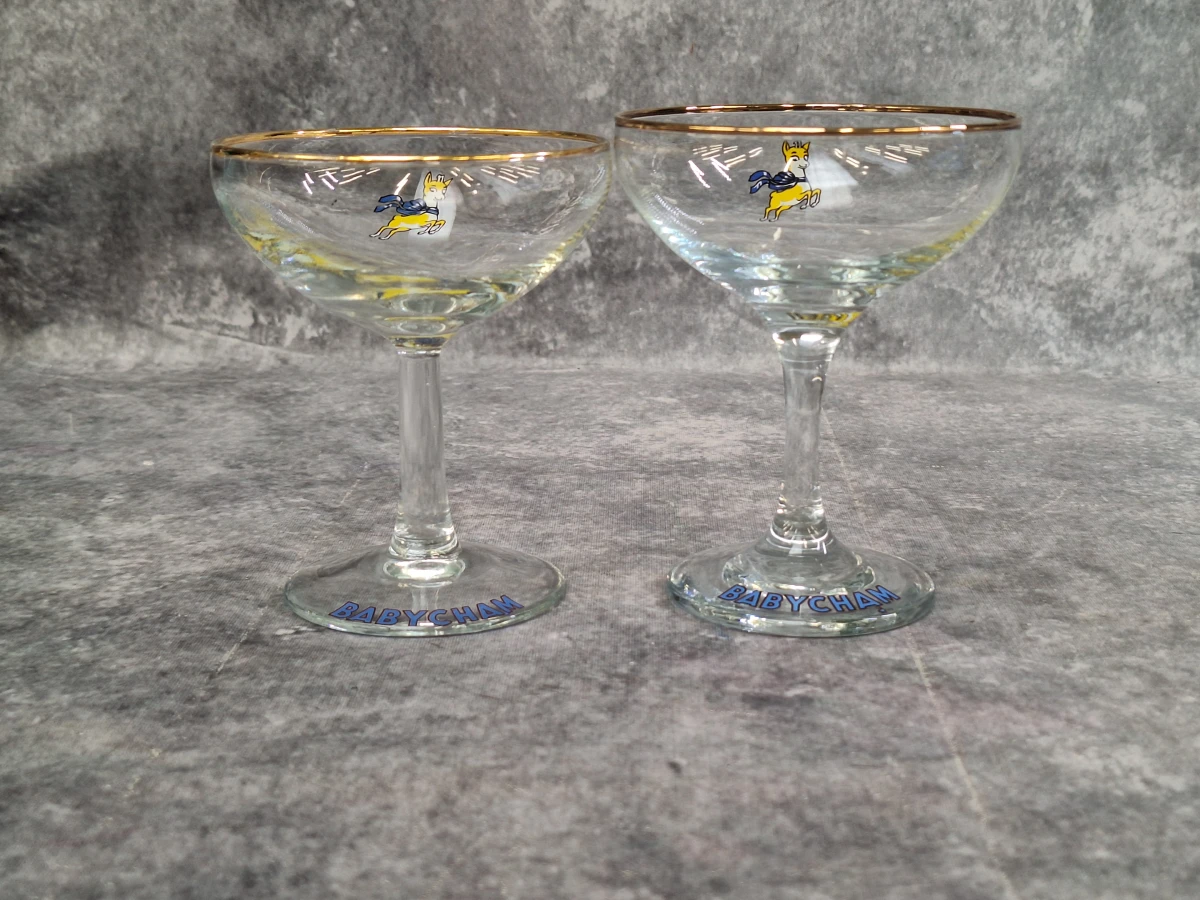 6 Vintage Babycham champagnecoupes uit de jaren 70 - foto 10
