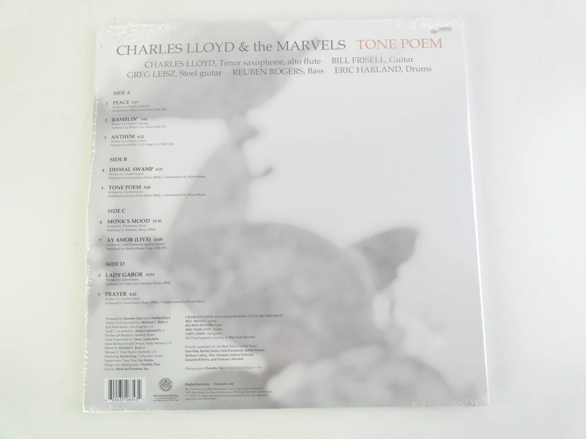 Charles Lloyd & the Marvels - Tone Poem 2 vinylplaten(OVP) - foto 2