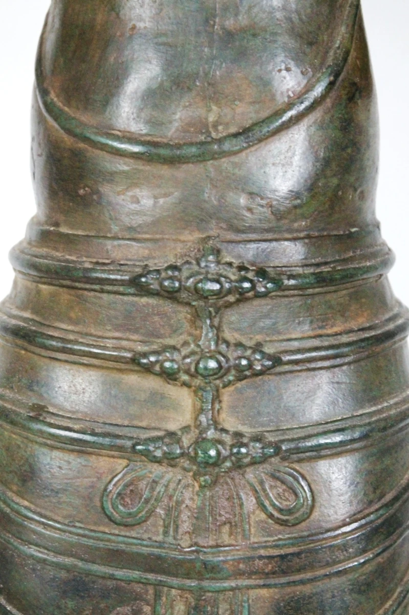 Gepatineerd Bronzen Oosters Beeld - foto 7