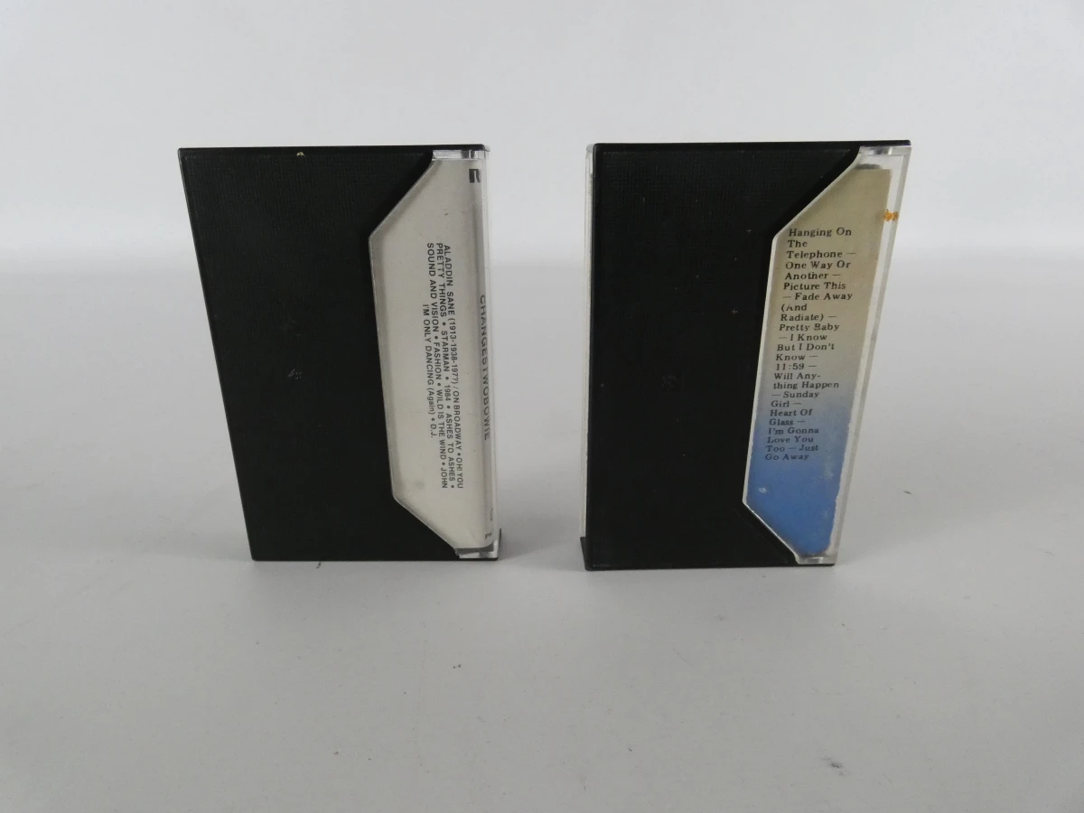 Twee iconische vintage muziekcassettes - David Bowie & Blondie - foto 2