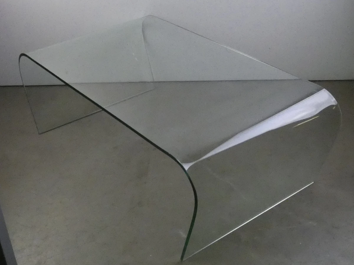 Salontafel van gebogen glas uit één stuk - foto 3