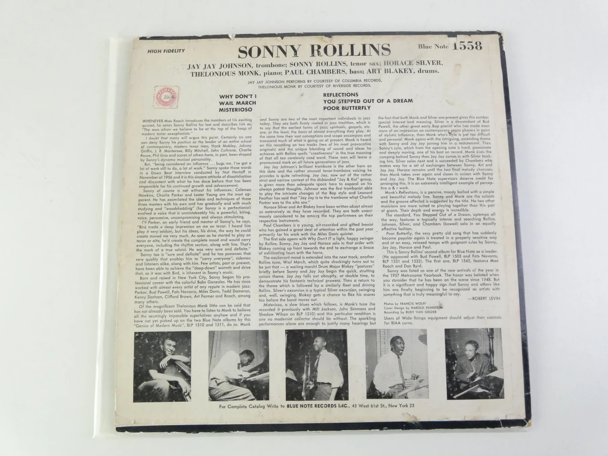 Jazz vinyl Sonny Rollins Blue Note 1558 Vol. 2 - foto 3