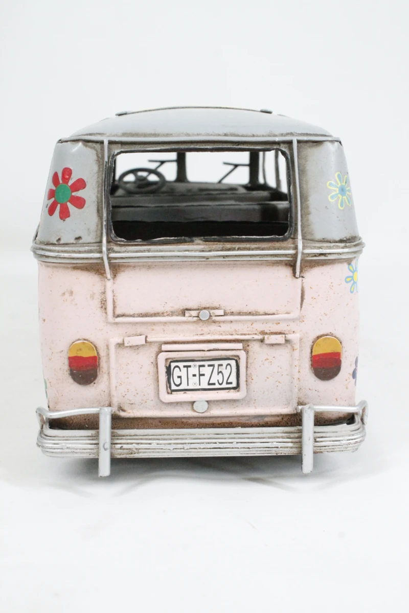 Decoratieve vintage Volkswagen T1 miniatuurbusje - foto 5
