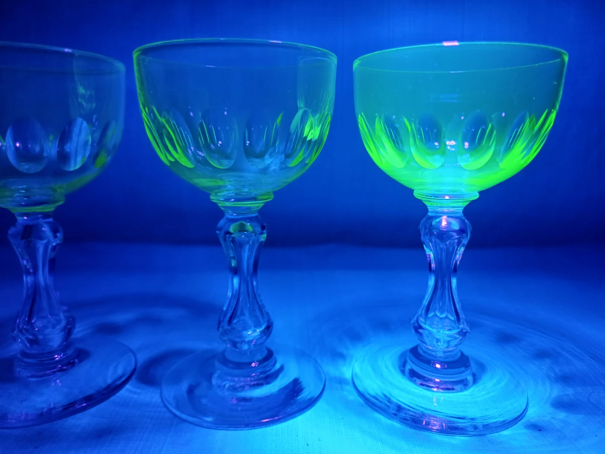5 kristallen uranium glazen - foto 1