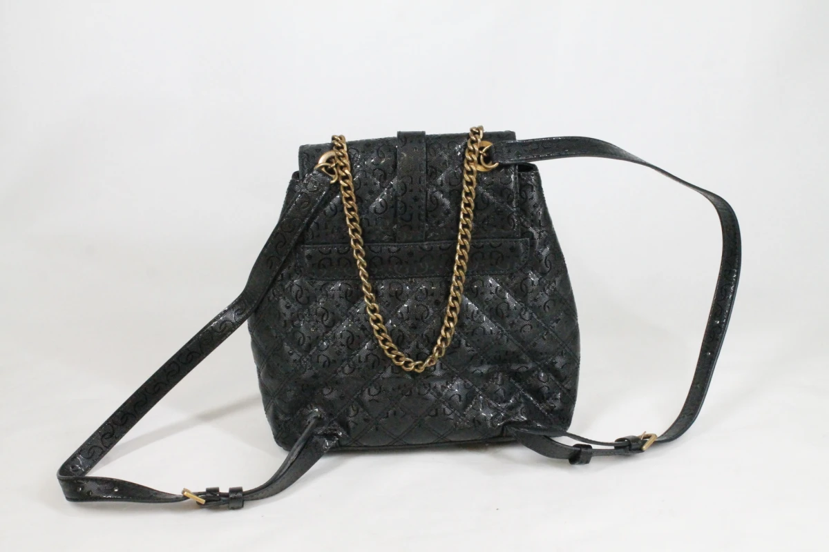 Stijlvolle zwarte Guess Gaia Backpack - foto 2