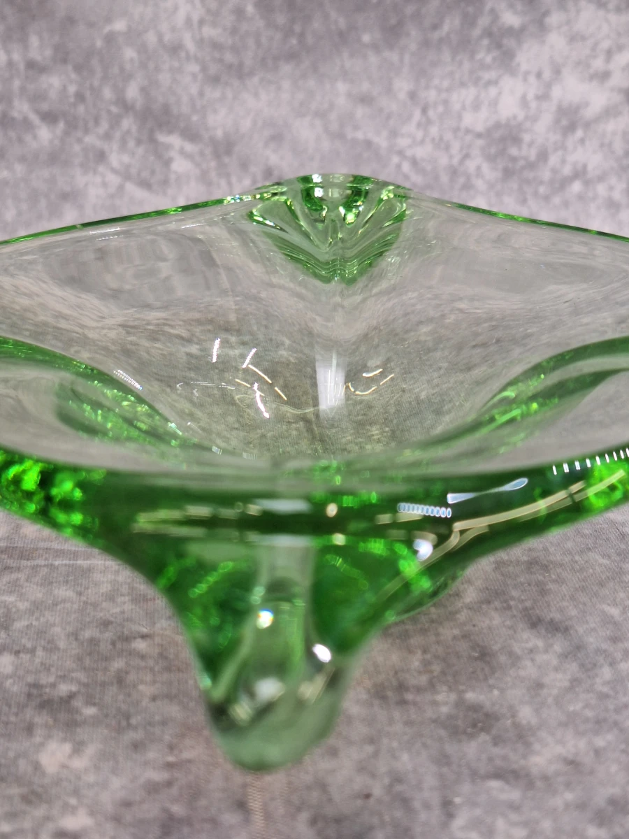 Set van 4 vintage Mid-Century Modern glazen schalen in Murano-stijl en Boheemse stijl - foto 27