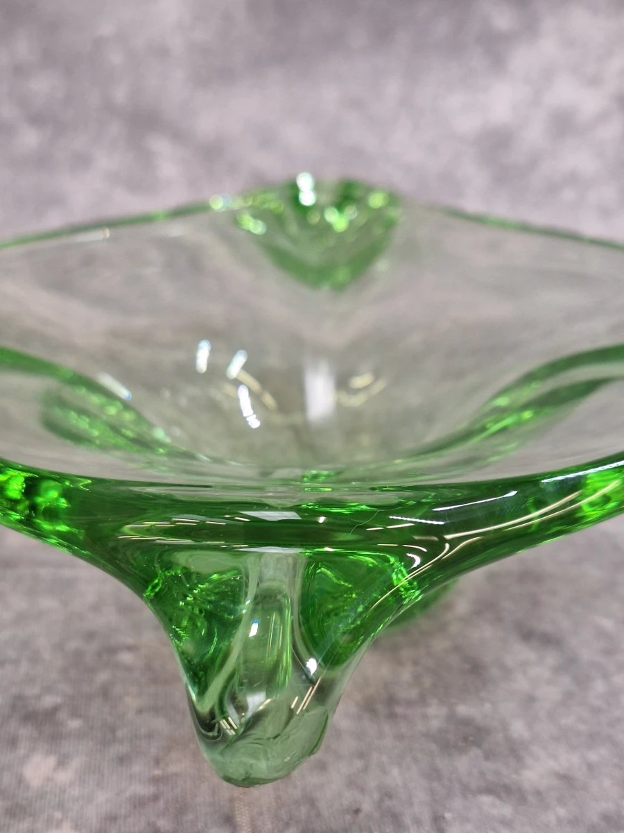 Set van 4 vintage Mid-Century Modern glazen schalen in Murano-stijl en Boheemse stijl - foto 28