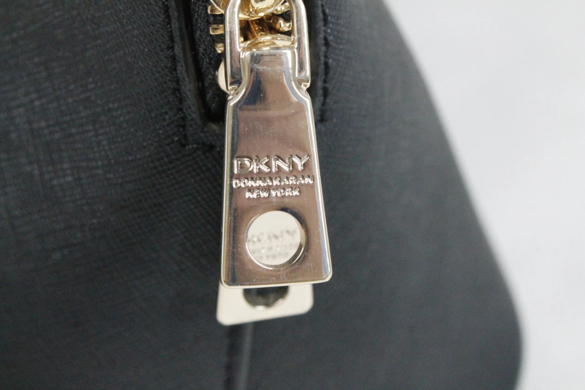 Zwarte leren Dome Satchel - DKNY - foto 4