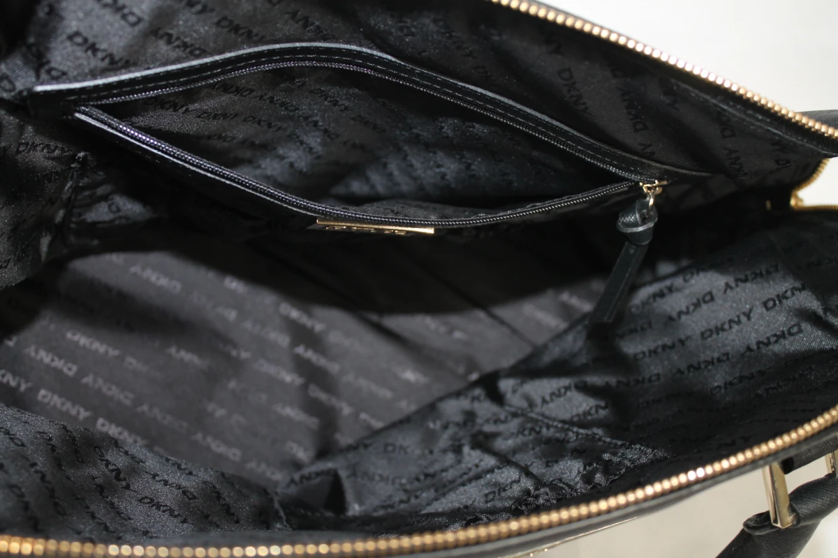 Zwarte leren Dome Satchel - DKNY - foto 6