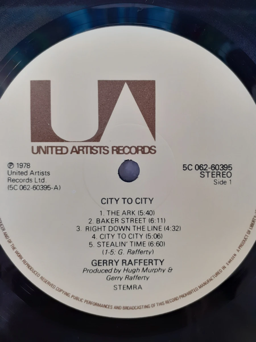 Vinyl: Gerry Rafferty - City to City - foto 3