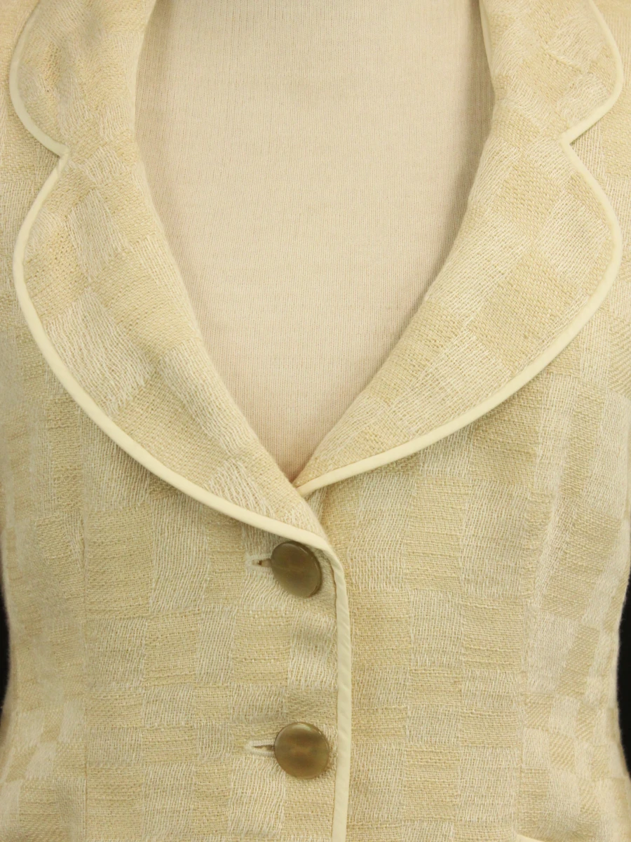 Armani Collezioni - elegante ecru blazer in katoen/linnen - Made in Italy - foto 3