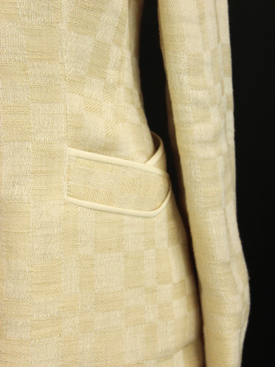 Armani Collezioni - elegante ecru blazer in katoen/linnen - Made in Italy - foto 4