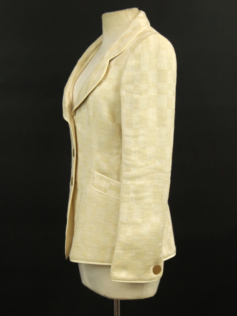 Armani Collezioni - elegante ecru blazer in katoen/linnen - Made in Italy - foto 6