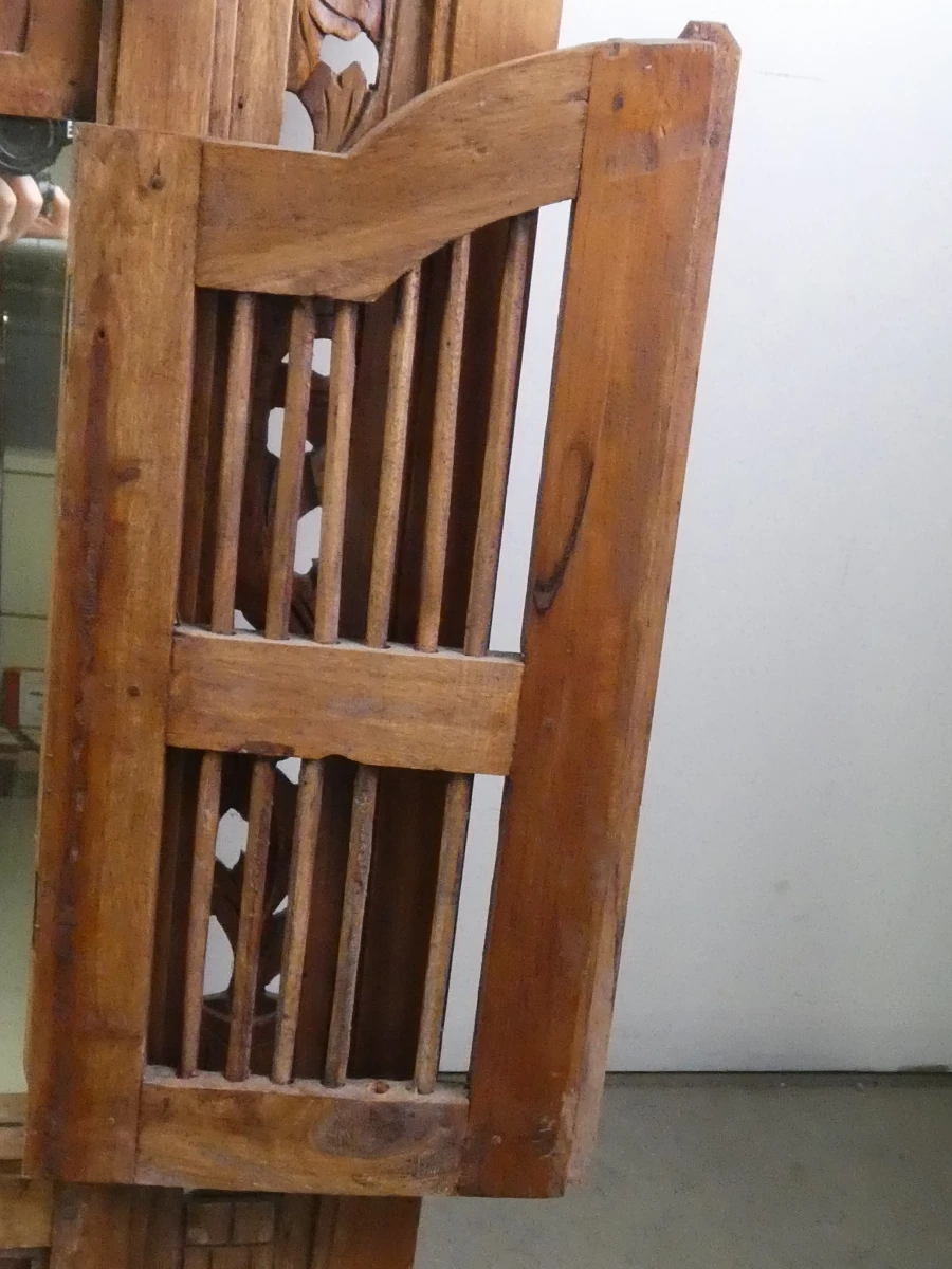 Houten spiegel met decoratief raamwerk - foto 5