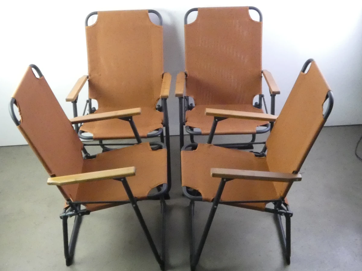 4 Luxe inklapbare campingstoelen - foto 3
