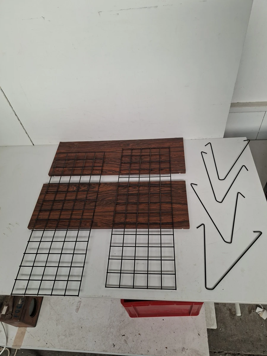🏷️ Vintage Mid-Century Wandrekken Set – Tomado Stijl (Set van 2) 🏷️ - foto 5