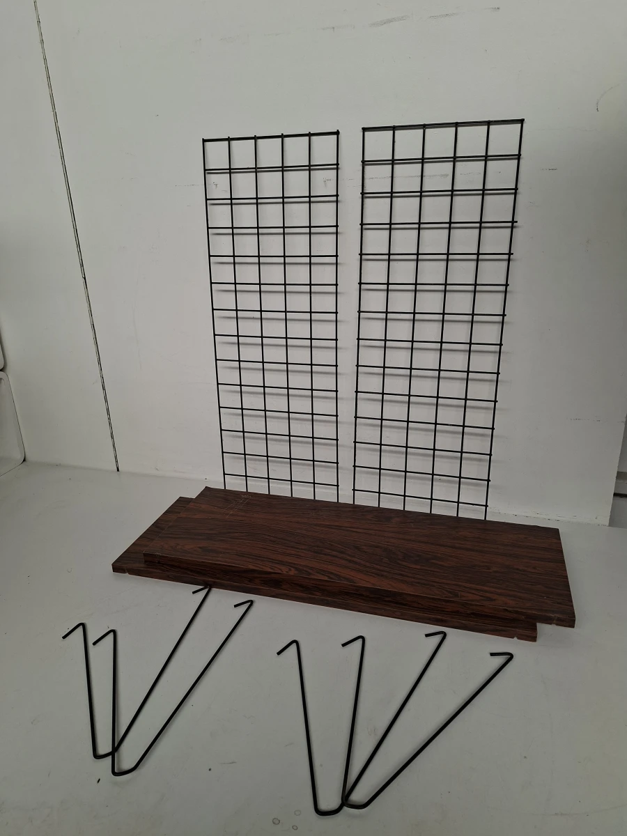 🏷️ Vintage Mid-Century Wandrekken Set – Tomado Stijl (Set van 2) 🏷️ - foto 4
