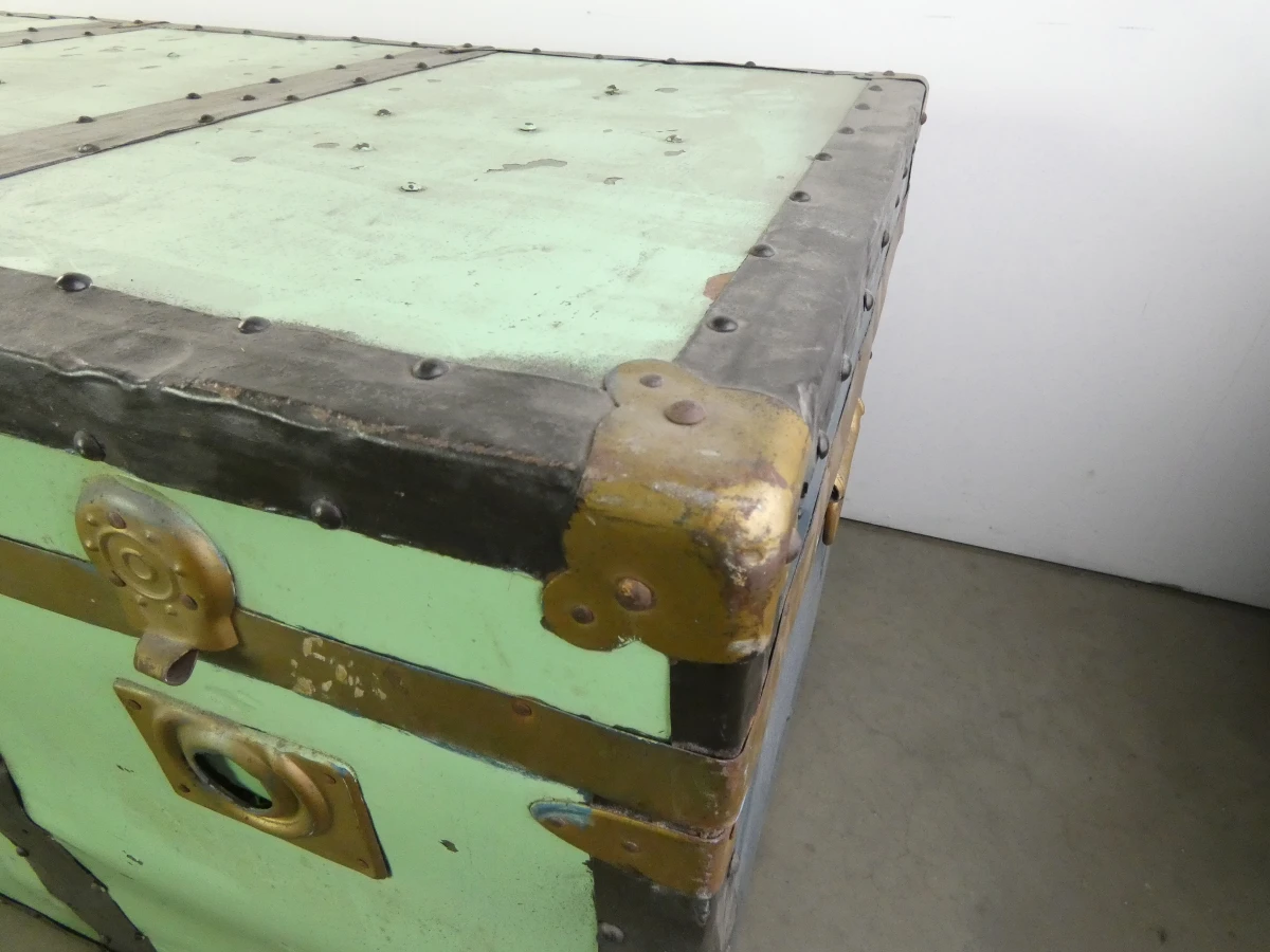 Grote vintage reiskoffer / kist in verschillende kleuren - foto 2