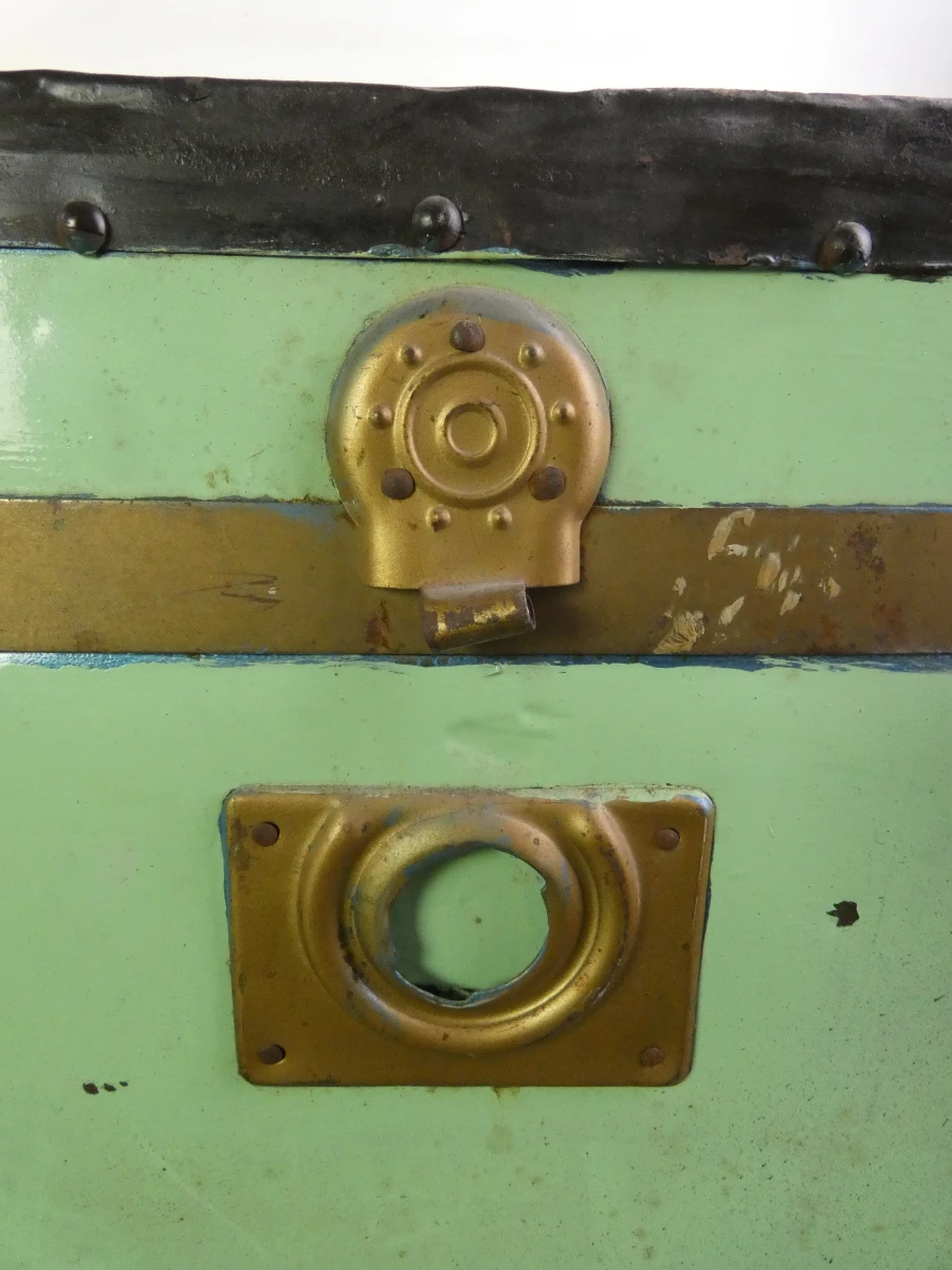 Grote vintage reiskoffer / kist in verschillende kleuren - foto 3