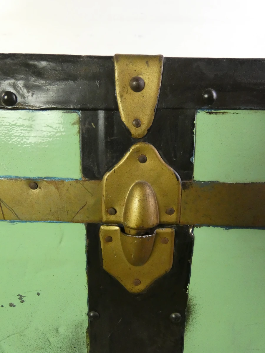 Grote vintage reiskoffer / kist in verschillende kleuren - foto 4
