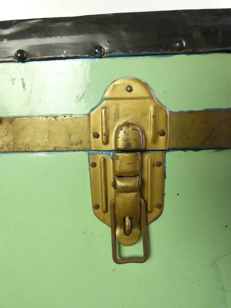 Grote vintage reiskoffer / kist in verschillende kleuren - foto 5